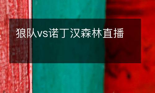 狼隊(duì)vs諾丁漢森林直播