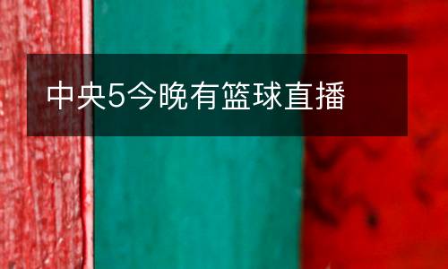 中央5今晚有籃球直播