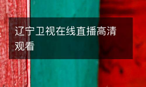 遼寧衛(wèi)視在線直播高清觀看